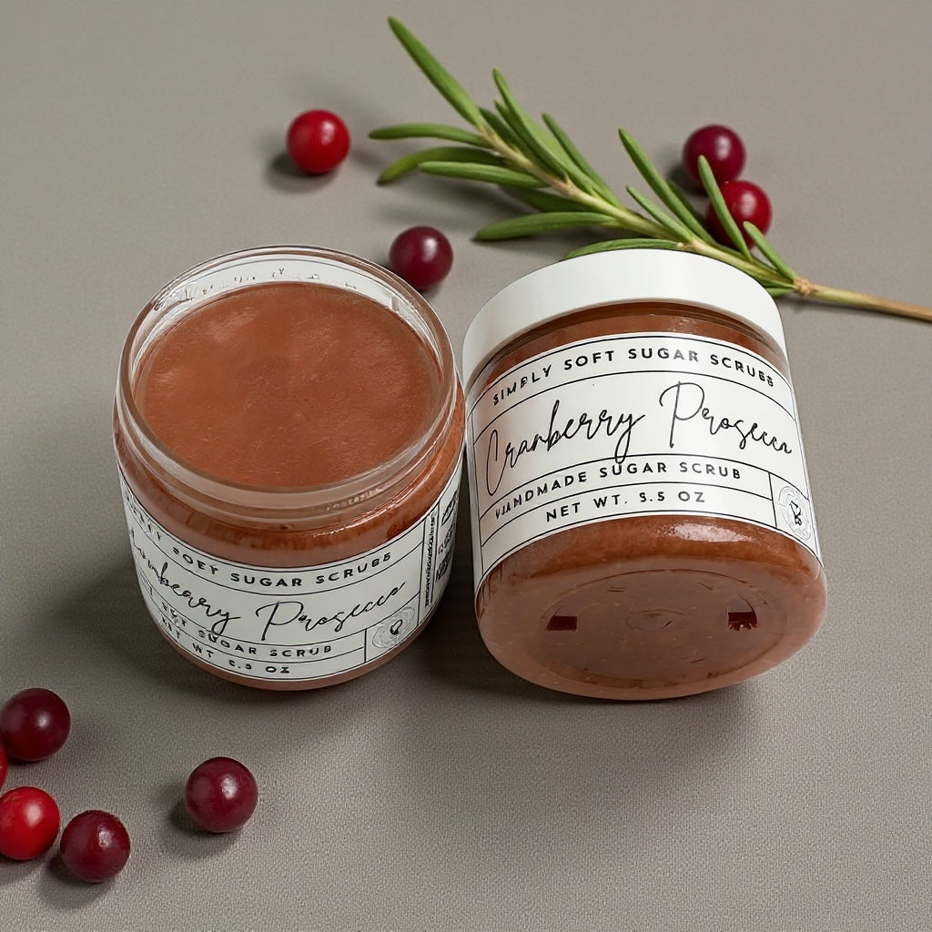 Cranberry Prosecco Sugar Scrub