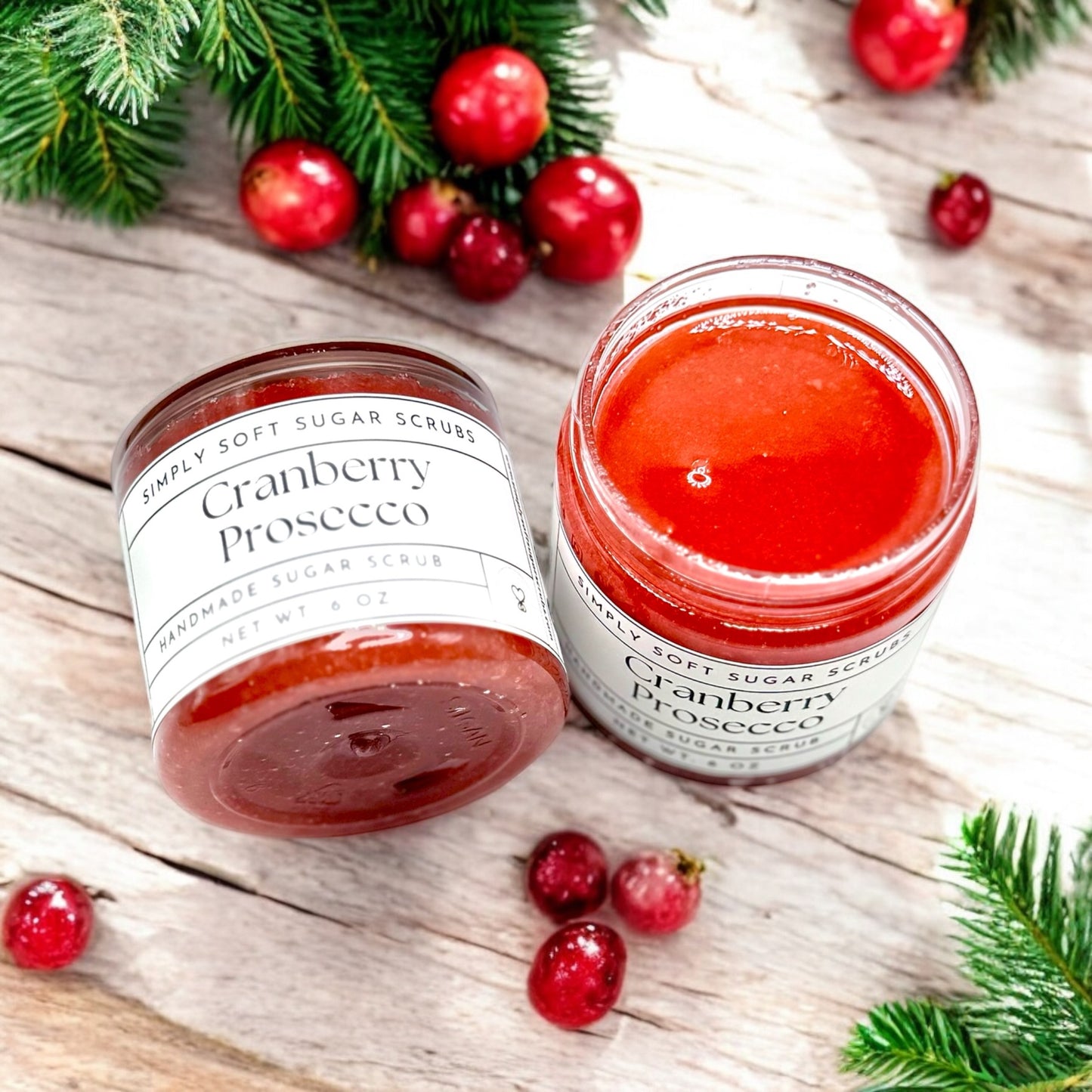 Cranberry Prosecco Sugar Scrub