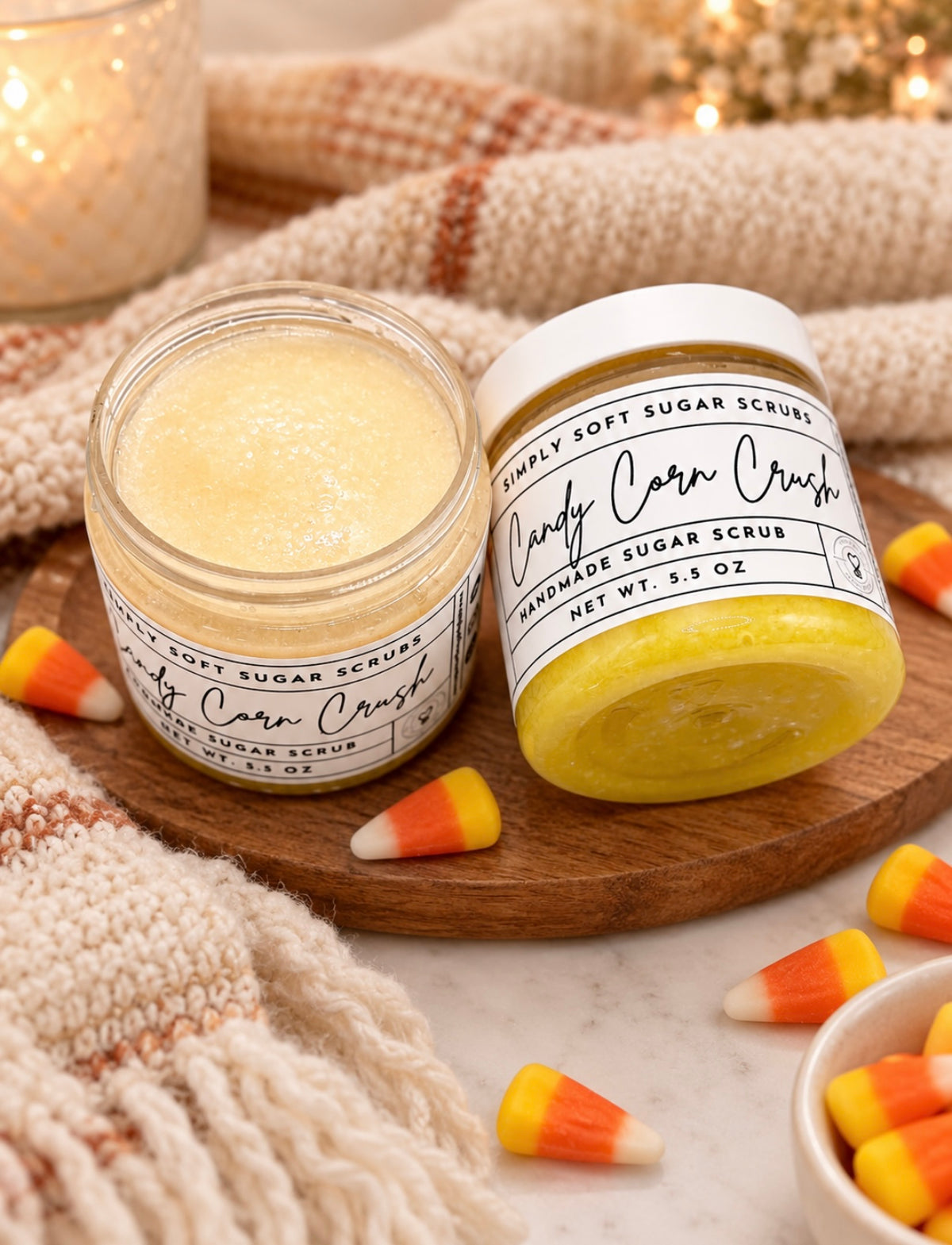 Candy Corn Crush Sugar Scrub