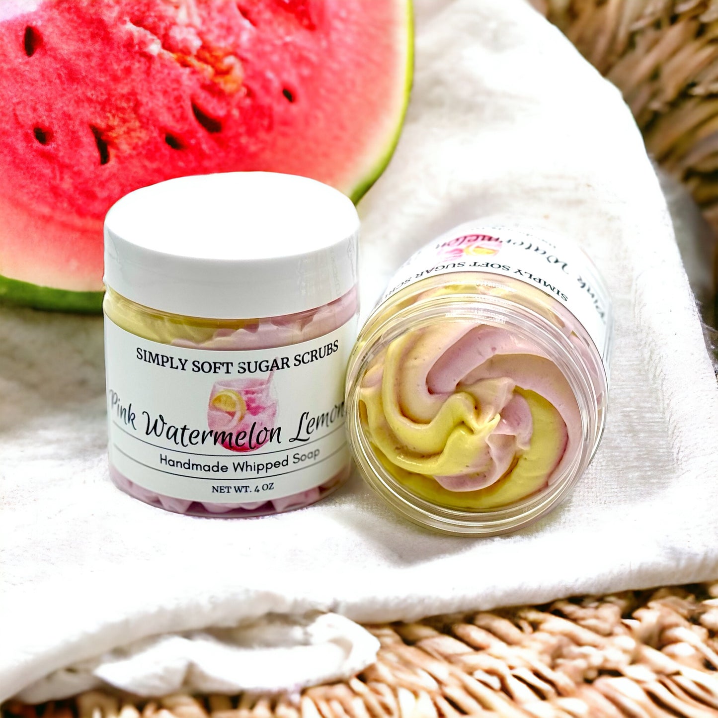 Pink Watermelon Lemonade Whipped Soap