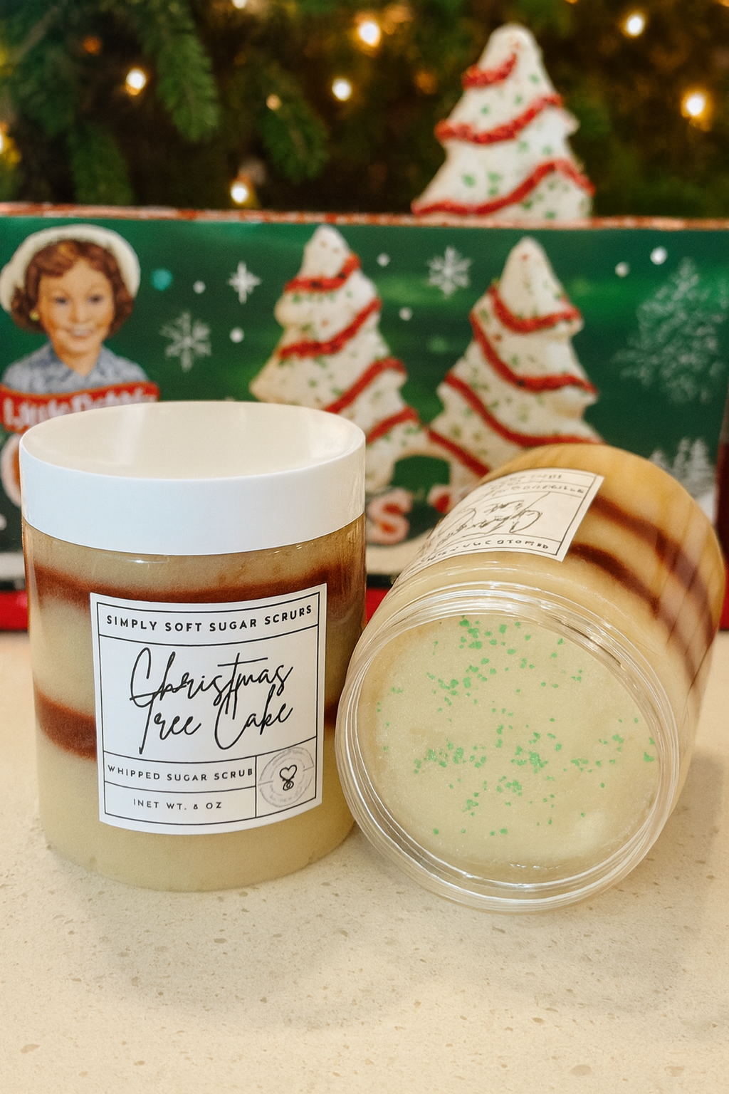 Christmas Tree Cake Whipped Sugar Scrub